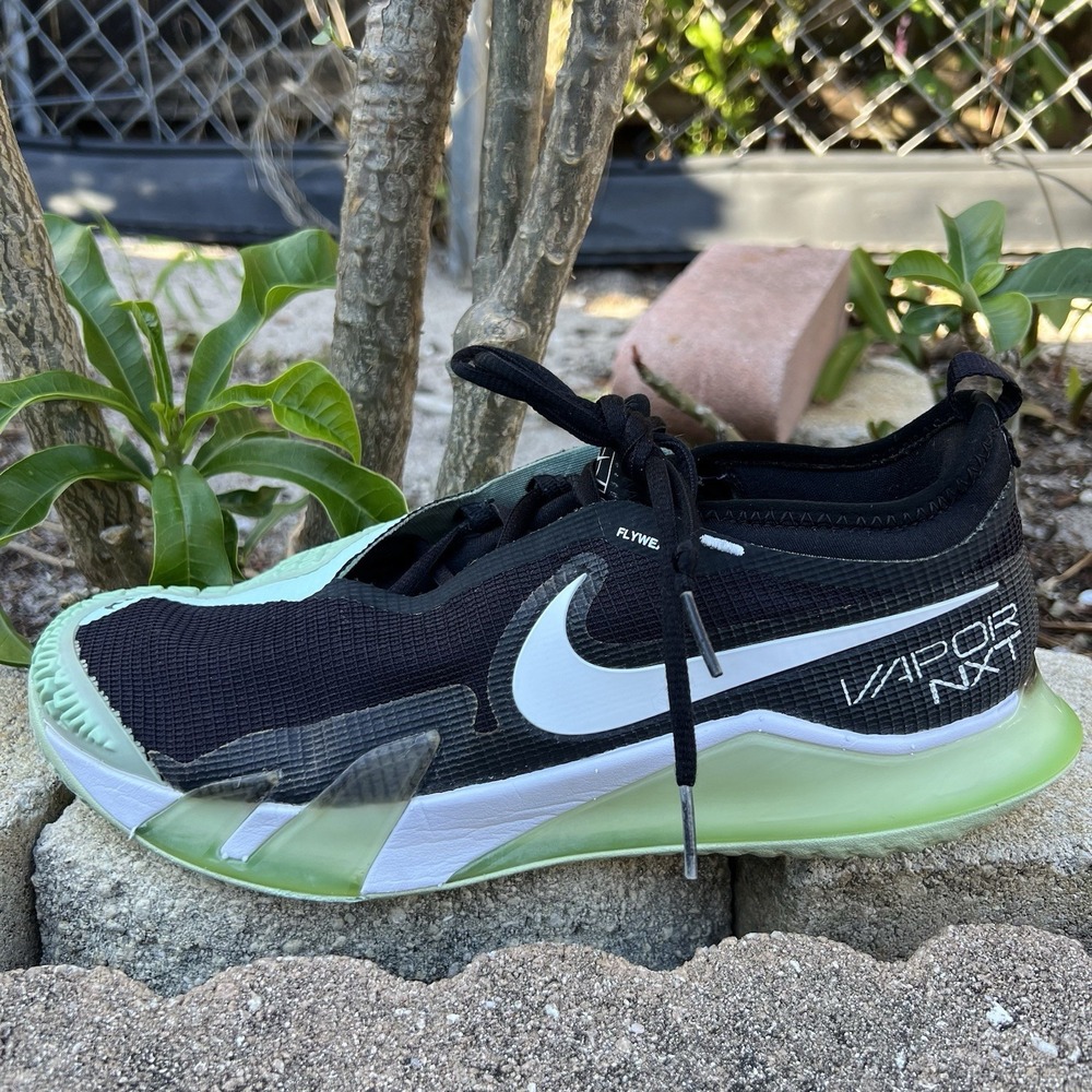 Nike React Vapor NXT HC White Black Mint Men's Size 8 Tennis Shoes CV0724-009 - Picture 2 of 9